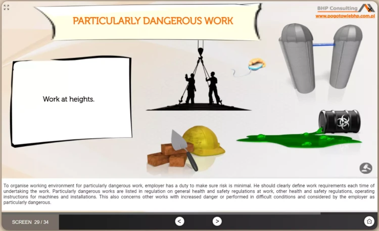 Occupational health and safety training for engineering staff – e-learning