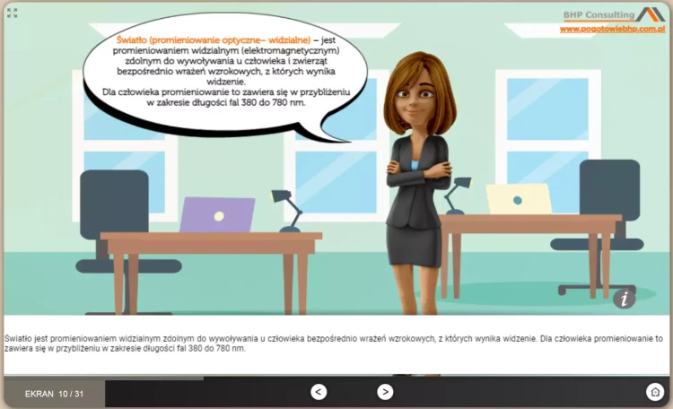 Szkolenie BHP online dla pracowników administracyjno-biurowych – szkolenie okresowe