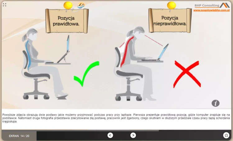 E-learning BHP dla pracowników administracyjnych i biurowych