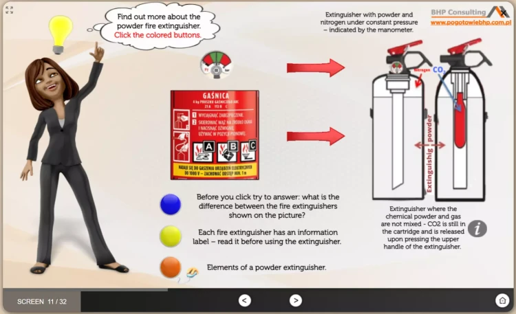 Online health and safety refresher training for administrative and office staff