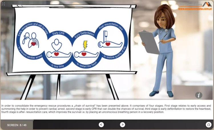 Workplace health and safety course for office employees – e-learning