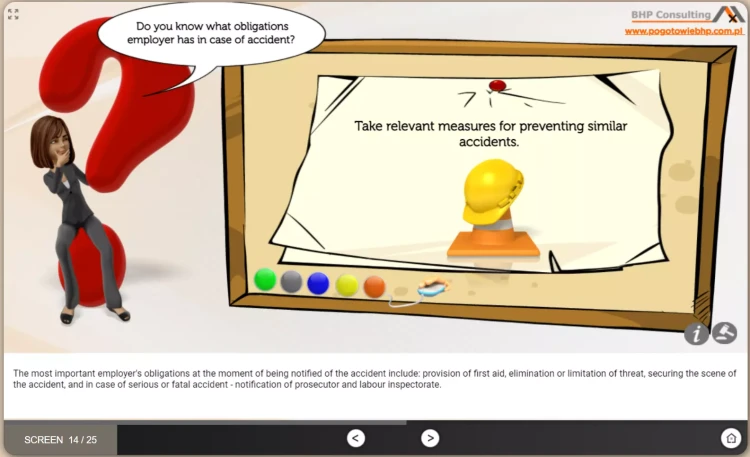 Health and safety training for office workers – e-learning course