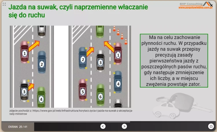 Szkolenie online z bezpiecznej jazdy pojazdami służbowymi dla pracowników