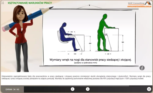 Szkolenie BHP ergonomia stanowiska pracy przy komputerze – kurs online