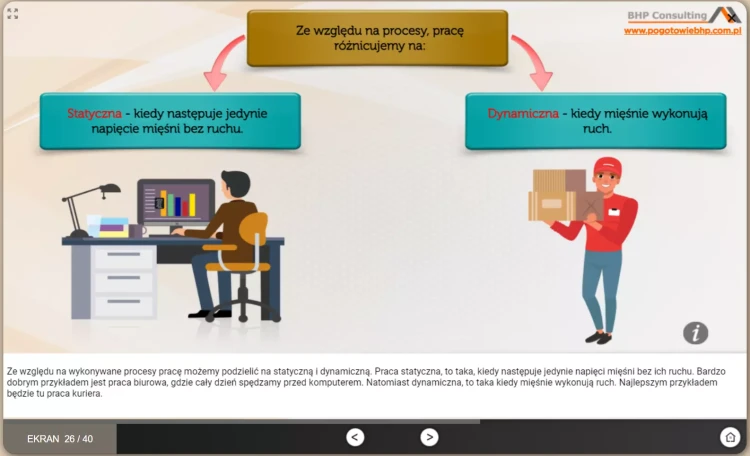 Kurs BHP online ergonomia pracy biurowej – zdrowie i komfort pracy przy komputerze