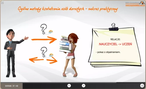 Szkolenie BHP instruktaż stanowiskowy – metodyka prowadzenia szkolenia