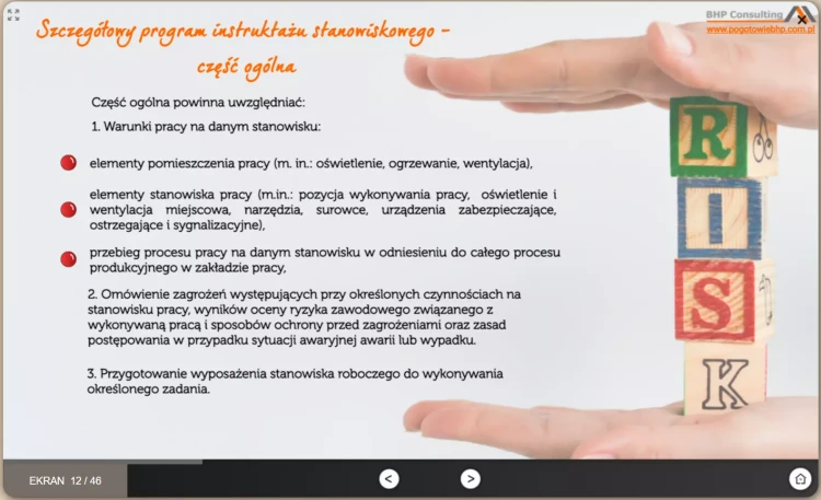 Szkolenie online metodyka instruktażu stanowiskowego dla pracodawców i kierowników