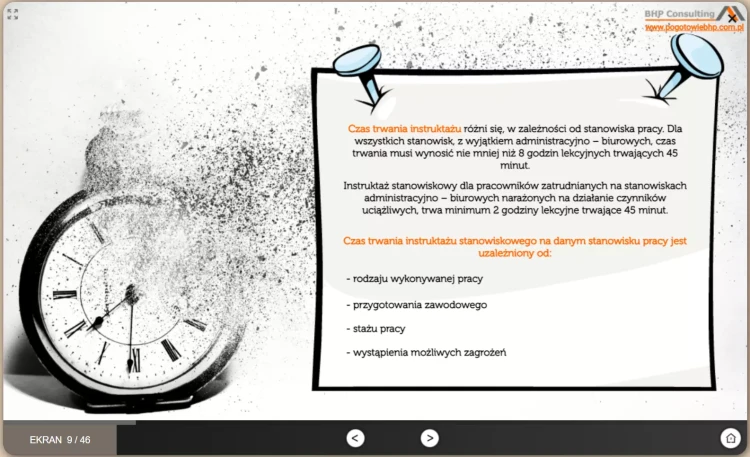 Instruktaż stanowiskowy BHP – szkolenie dla osób prowadzących szkolenia pracowników