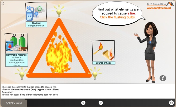 Fire protection e-learning course – employee safety training
