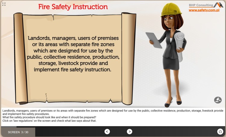 Health and safety fire training – fire prevention and emergency procedures