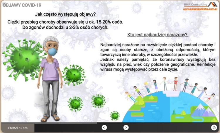 Kurs BHP online COVID-19 – zasady bezpieczeństwa i organizacji pracy
