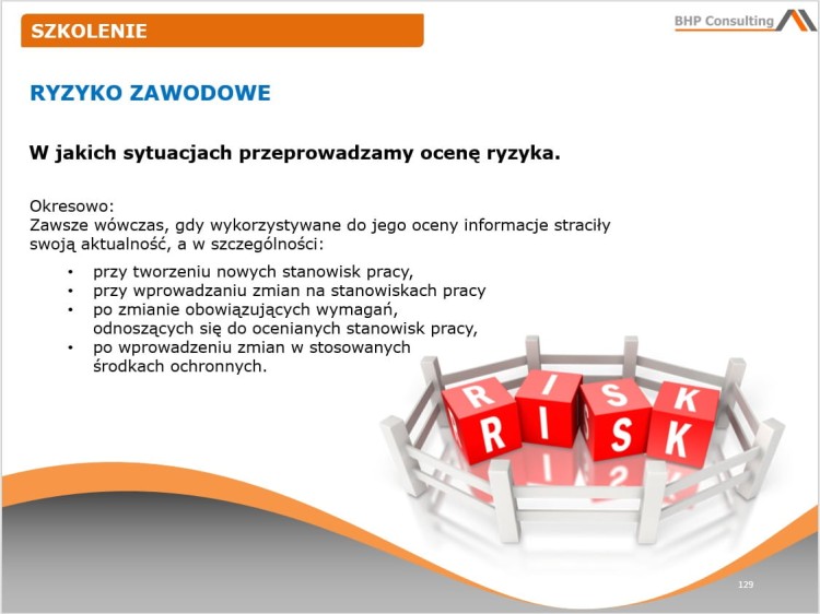 Materiały szkoleniowe BHP robotniczy – szkolenie okresowe pracowników