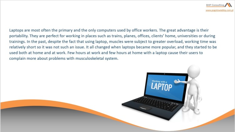 Health and safety training presentation ergonomics – materials for instructors