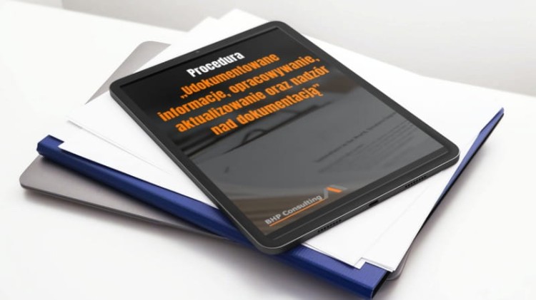 Procedura nadzoru nad dokumentacją BHP PN-ISO 45001 – wzór dokumentu