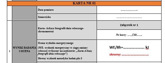 metoda Lehmanna wydatek energetyczny dokument i doradztwo