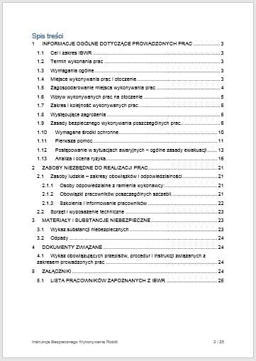 IBWR rury HDPE dokument – montaż instalacji podziemnych