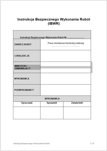 Instrukcja IBWR montaż konstrukcji stalowych – bezpieczeństwo pracy na budowie