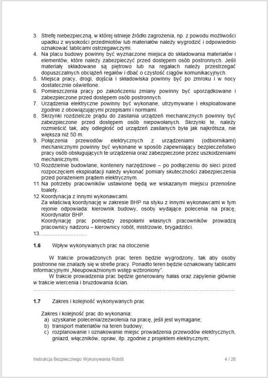 Prace elektryczne budowa – instrukcja IBWR i organizacja robót