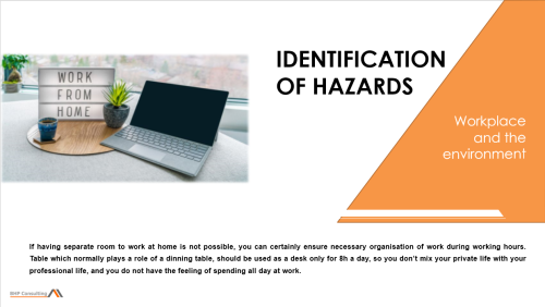 Home office safety training presentation – ergonomic workstation setup