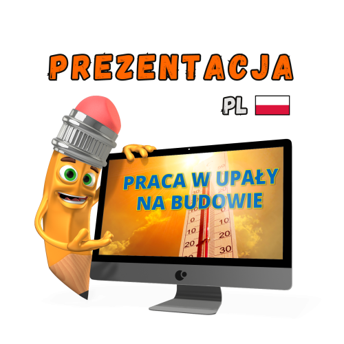 Prezentacja BHP praca w upały budowa PowerPoint – szkolenie bezpieczeństwo