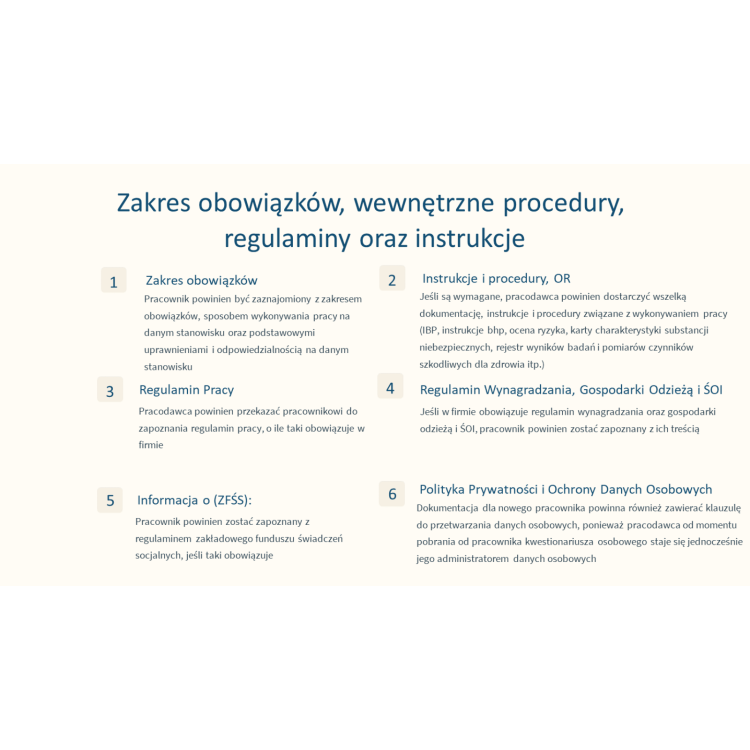 Dokumentacja pracownicza BHP prezentacja – zatrudnienie nowego pracownika