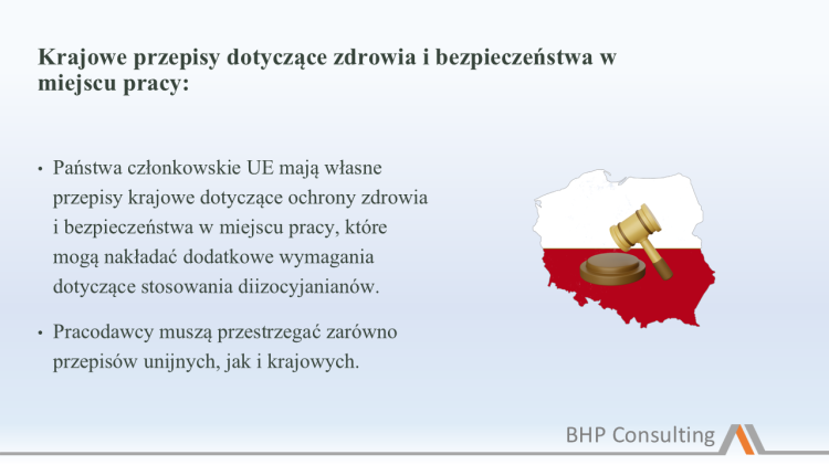 Prezentacja BHP substancje chemiczne diizocyjaniany – szkolenie pracowników