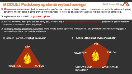 Prezentacja szkoleniowa zagrożenia wybuchowe – gazy i pyły BHP