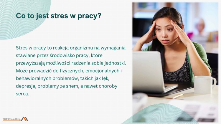 Stres w pracy BHP prezentacja – zarządzanie stresem i wellbeing