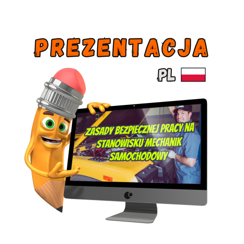 Prezentacja BHP mechanik samochodowy PowerPoint – szkolenie bezpieczeństwo pracy