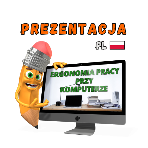 Prezentacja BHP ergonomia pracy przy komputerze – PowerPoint do szkolenia pracowników biurowych