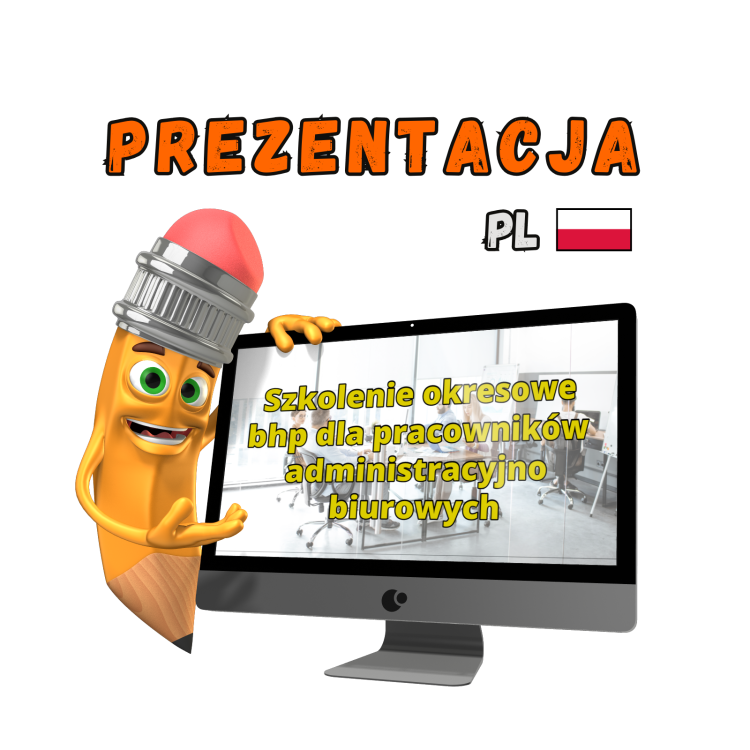 Prezentacja BHP szkolenie okresowe pracownicy biurowi PowerPoint