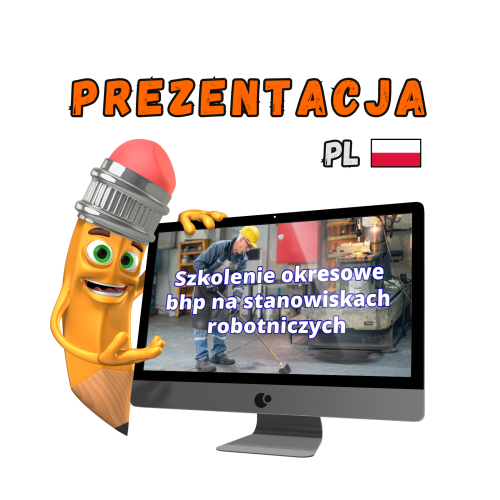 Prezentacja BHP szkolenie okresowe pracownicy robotniczy PowerPoint