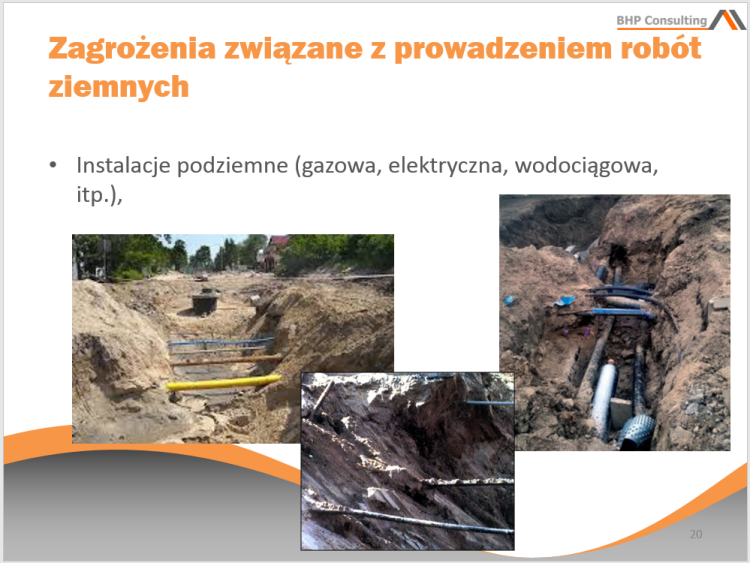 Prezentacja BHP wykopy – bezpieczeństwo pracy i organizacja robót ziemnych