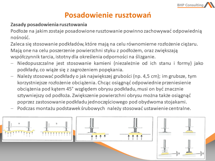 Prezentacja BHP praca na rusztowaniach – materiały szkoleniowe PowerPoint