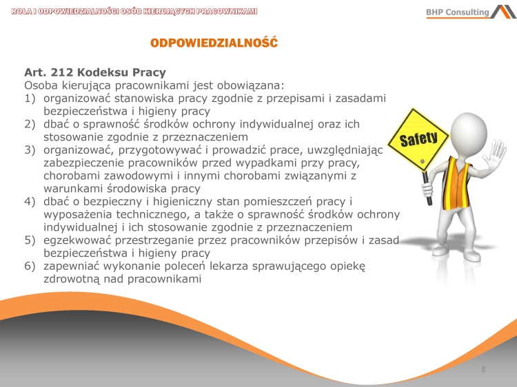 Kierownik BHP prezentacja – odpowiedzialność za bezpieczeństwo pracy