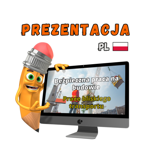 Prezentacja BHP transport pionowy budowa PowerPoint – bezpieczeństwo pracy