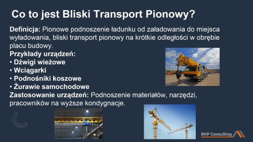 Prezentacja szkoleniowa transport bliski pionowy – przenoszenie ładunków