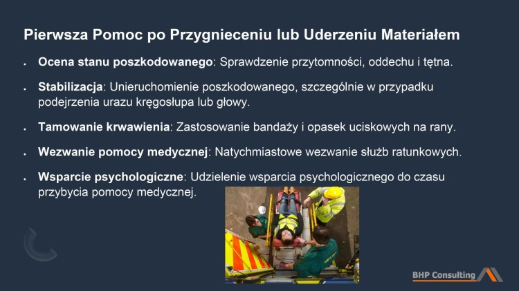 Prezentacja BHP żurawie i podnośniki – transport ładunków bezpieczeństwo