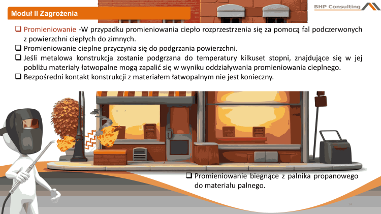 Szkolenie BHP prace gorące prezentacja PowerPoint dla pracowników technicznych