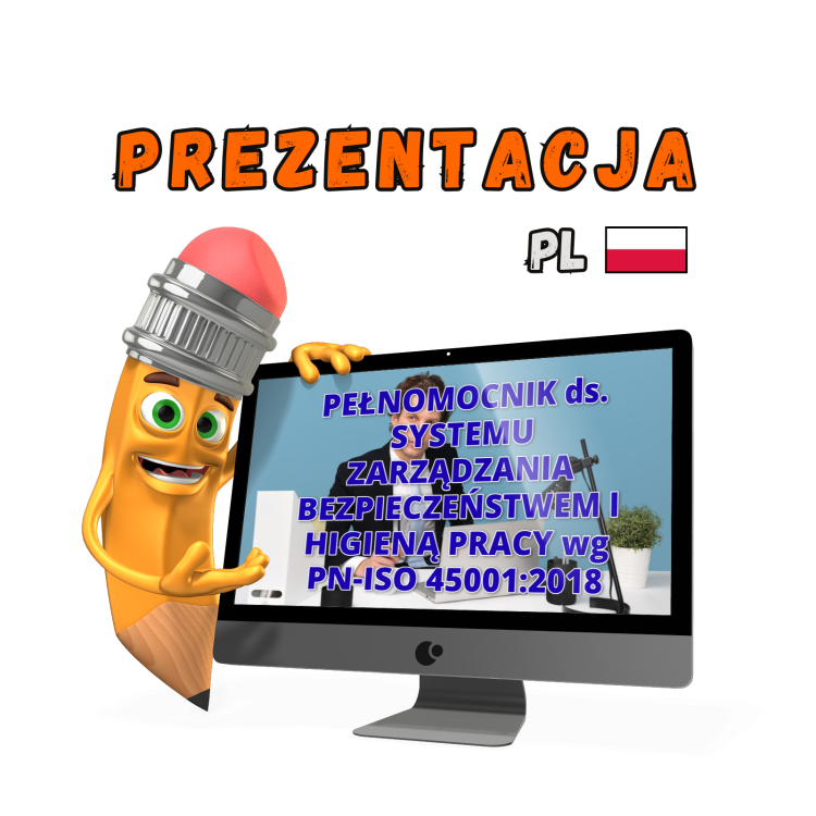 Prezentacja BHP ISO 45001 pełnomocnik systemu zarządzania BHP PowerPoint