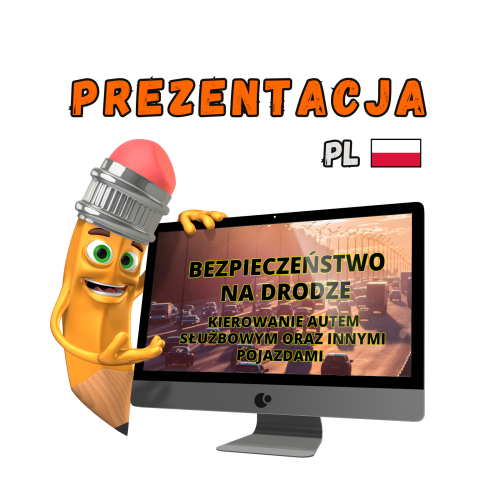 Prezentacja BHP bezpieczeństwo na drodze – kierowanie autem służbowym i innymi pojazdami PowerPoint