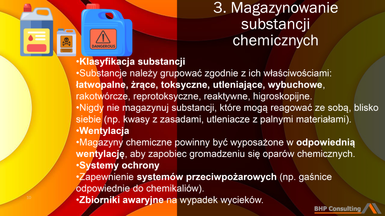 Prezentacja BHP chemikalia – zagrożenia i bezpieczne stosowanie