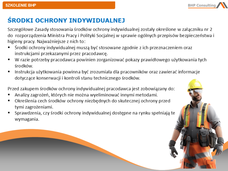 Szkolenie BHP pracownicy inżynieryjno techniczni prezentacja PowerPoint