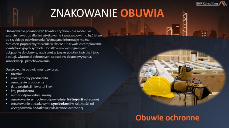 Szkolenie BHP środki ochrony indywidualnej prezentacja PowerPoint
