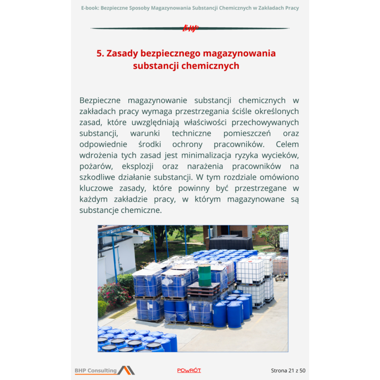 Checklista magazyn chemiczny kontrola BHP
