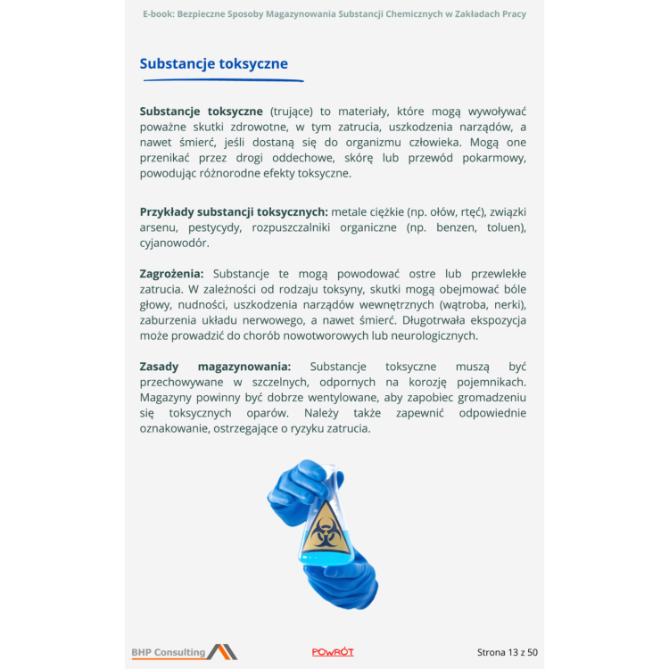 Zagrożenia chemiczne i procedury awaryjne e-book