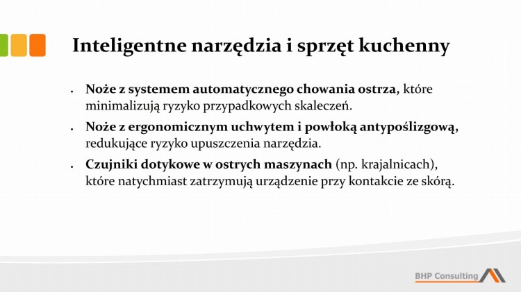 Kucharz BHP prezentacja – bezpieczeństwo pracy w kuchni