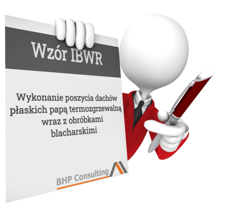 IBWR dach płaski papa termozgrzewalna – poszycie i obróbki blacharskie