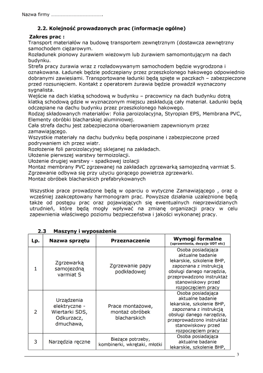 IBWR dach dokument – montaż izolacji PVC i obróbki