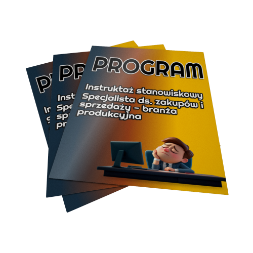 Szkolenie stanowiskowe dla pracownika działu zakupów  i sprzedaży w branży produkcyjnej,  dokument BHP